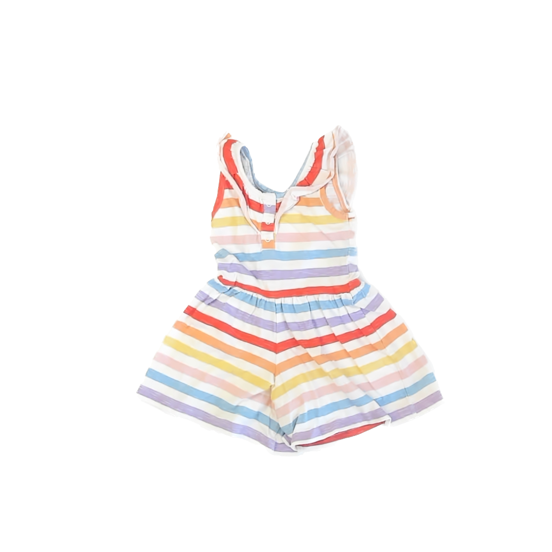 Monica & Andy Girls Rainbow Romper Size: 2T Rainbow