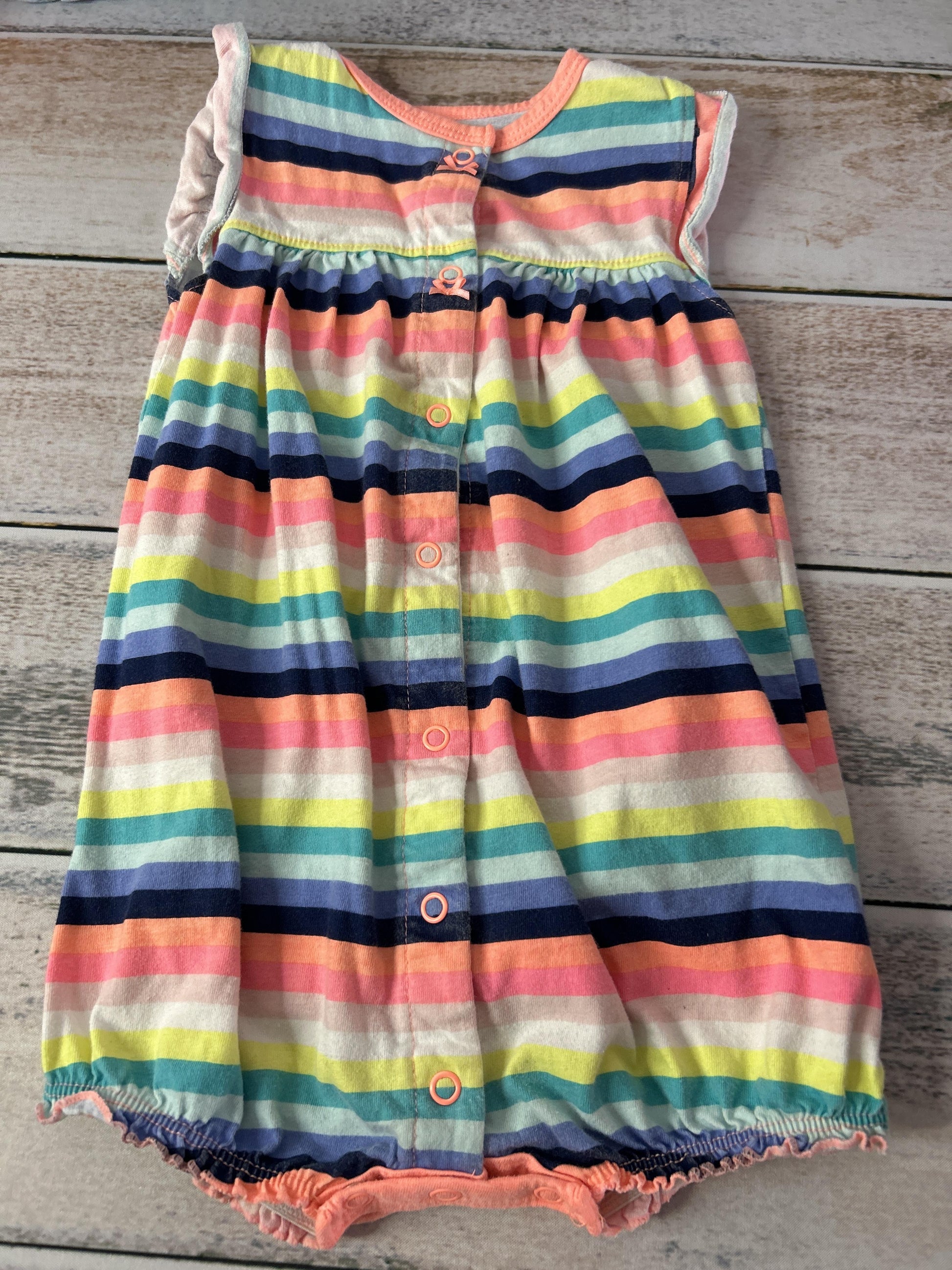 Carters Girls Rainbow Romper Size: 18-24 months Rainbow