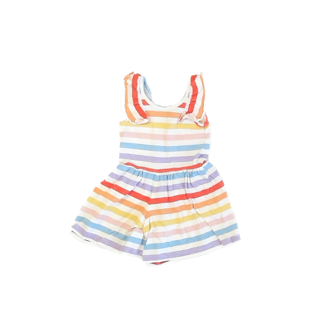 Monica & Andy Girls Rainbow Romper Size: 2T Rainbow