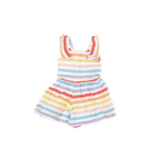 Monica & Andy Girls Rainbow Romper Size: 2T Rainbow