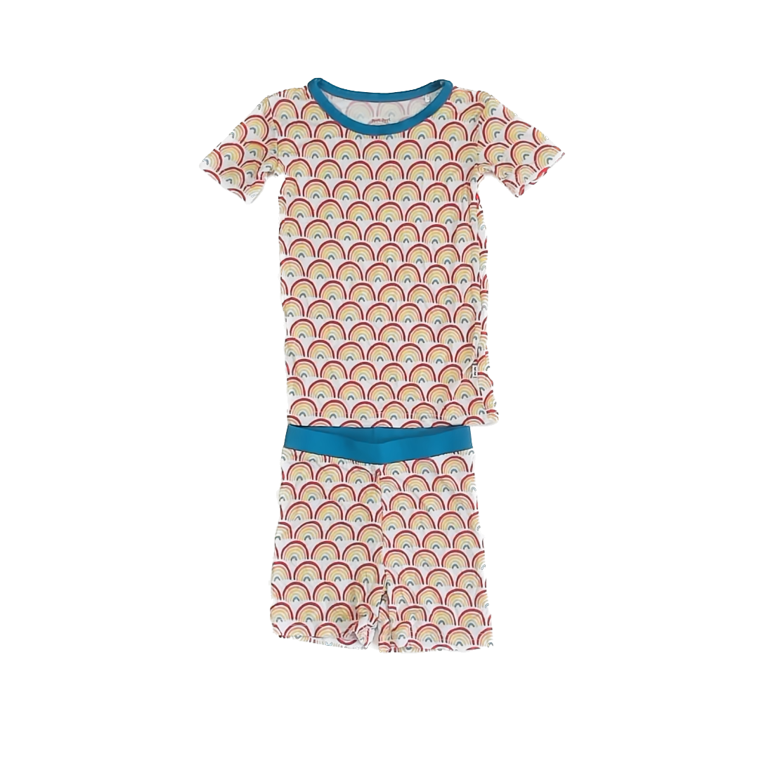 Little Sleepies Girls Rainbow 2-piece Pajamas Size: 3T Rainbow