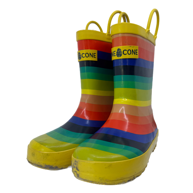 Lone Cone Girls Rainbow Rain Boots Size: 13 Toddler Rainbow