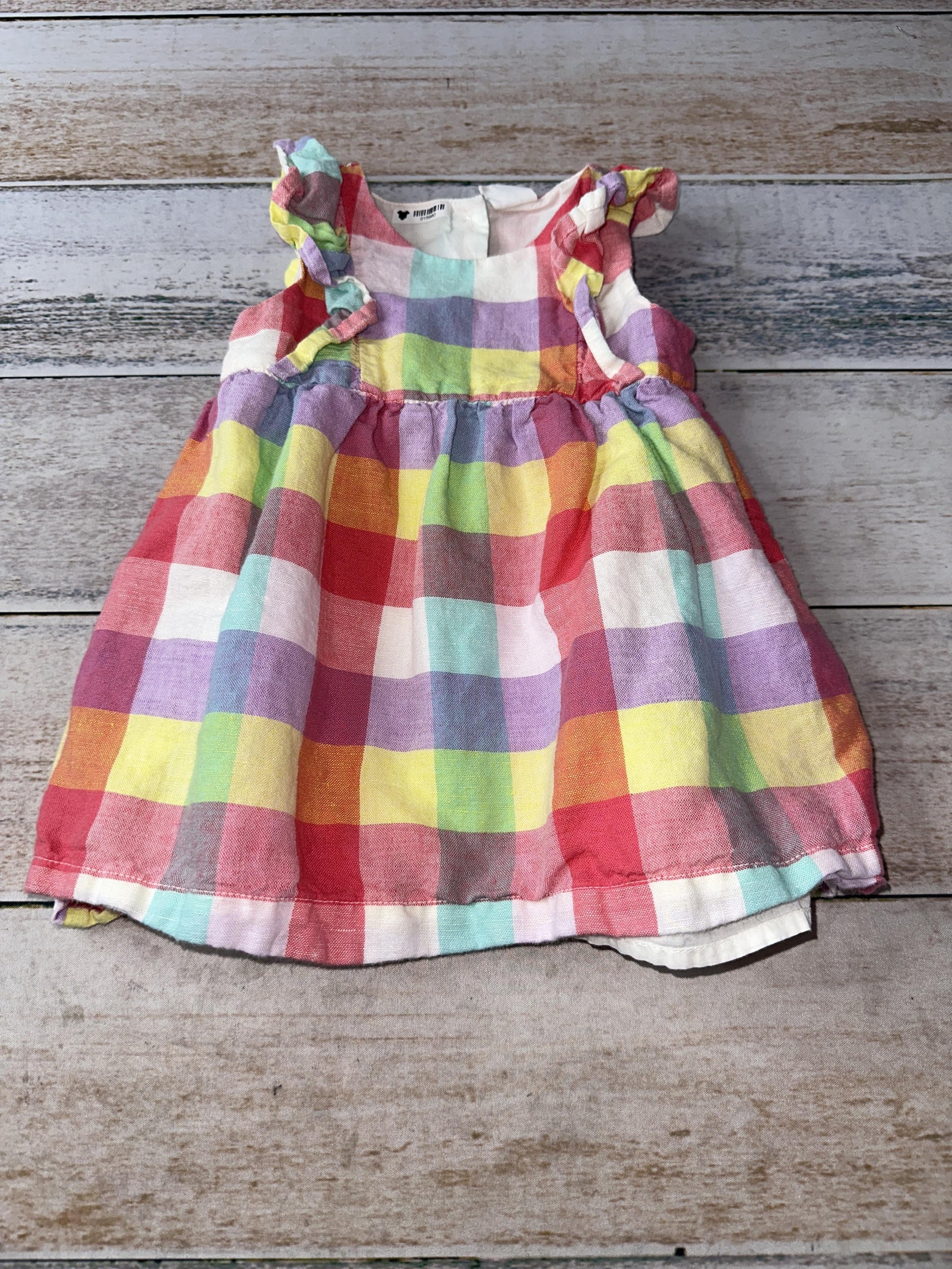 Gap Girls Rainbow Dress Size: 6-12 months Rainbow