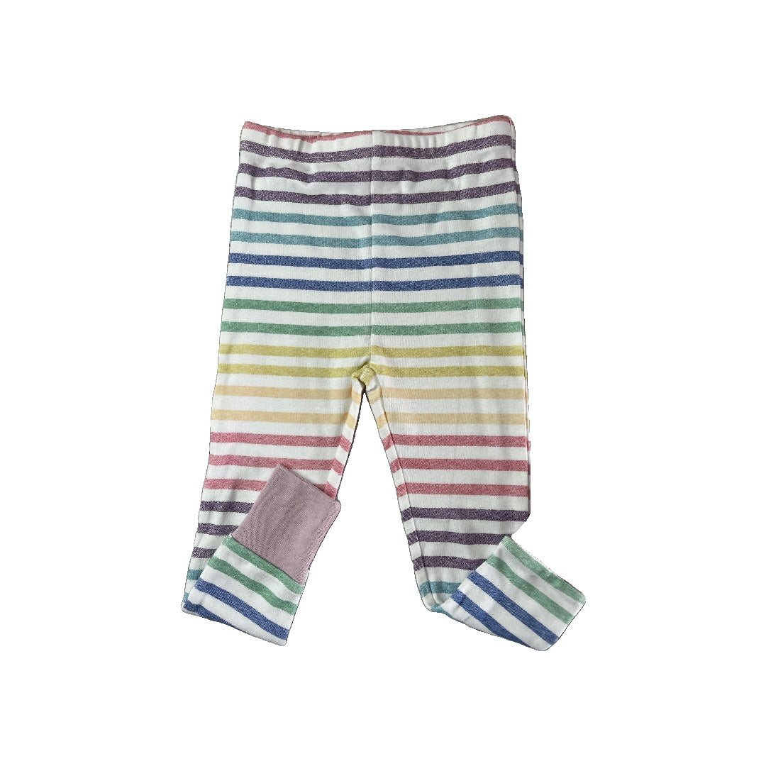 Honest co Girls Rainbow Pajamas Size: 2T Rainbow