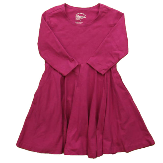 Mightly Girls Rasberry Dress Size: 4T Rasberry