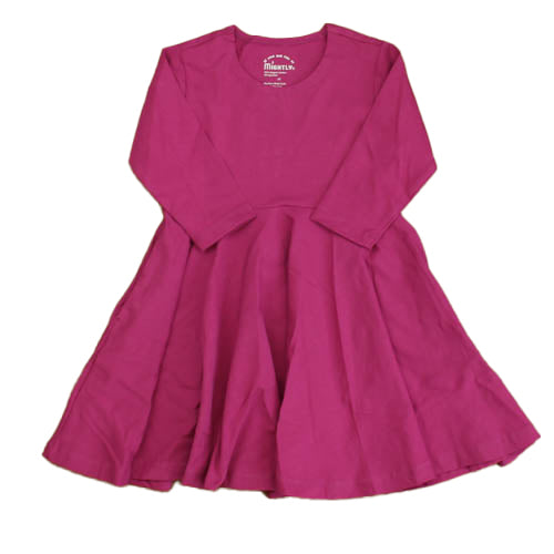 Mightly Girls Rasberry Dress Size: 4T Rasberry