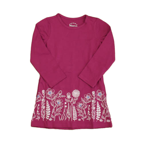 Mightly Girls Raspberry Garden Dress Size: 2-5T Raspberry Garden