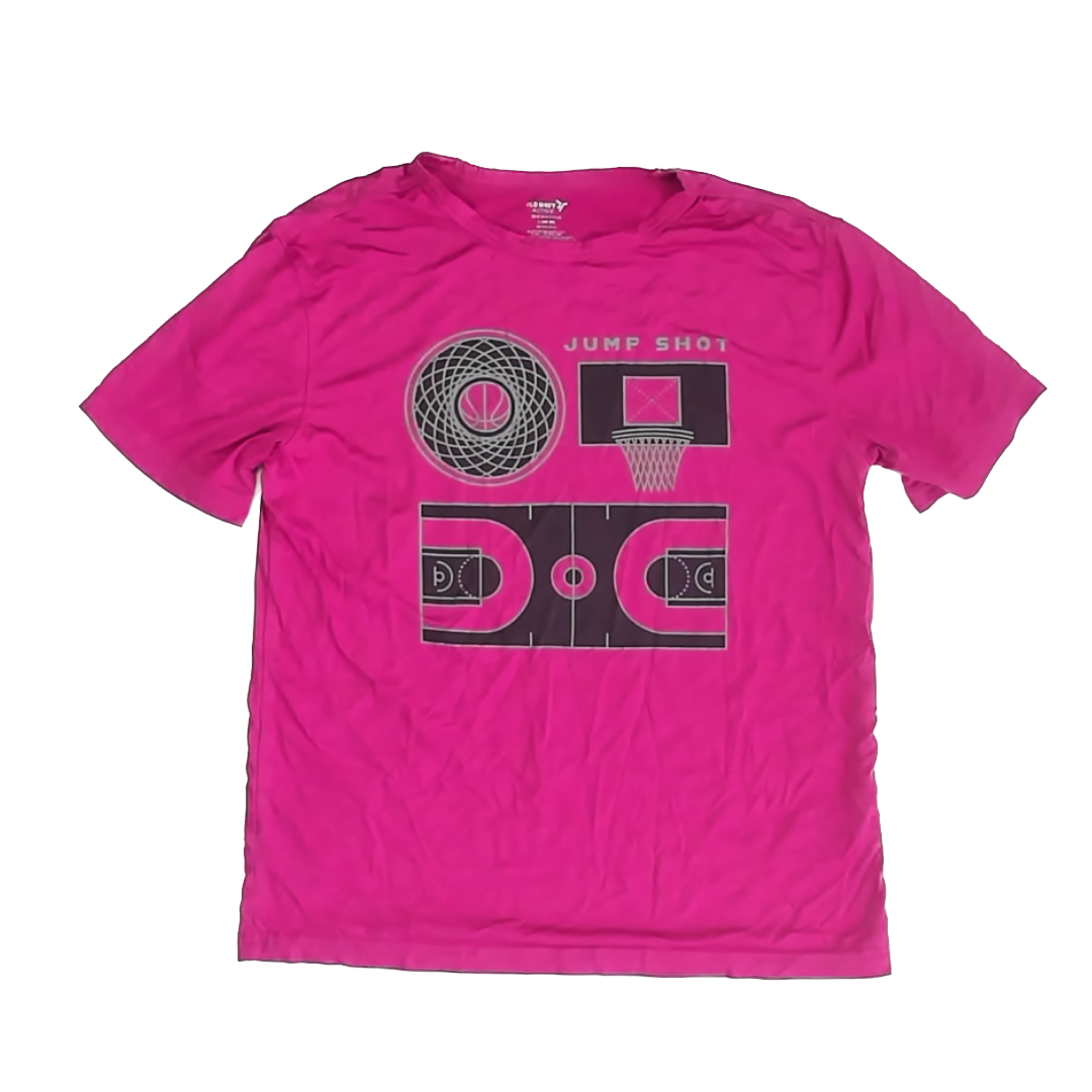 Old Navy Girls Raspberry Athletic Top Size: 10-12 Years Raspberry