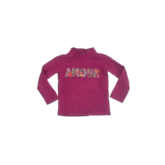 Du Pareil Girls Raspberry Turtleneck Size: 4T Raspberry