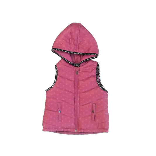 DKNY Girls Raspberry Vest Size: 5T Raspberry