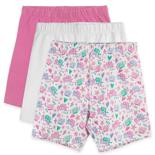 Mightly Girls Rebel Girls Power Print Shorts Size: 6-14 Years