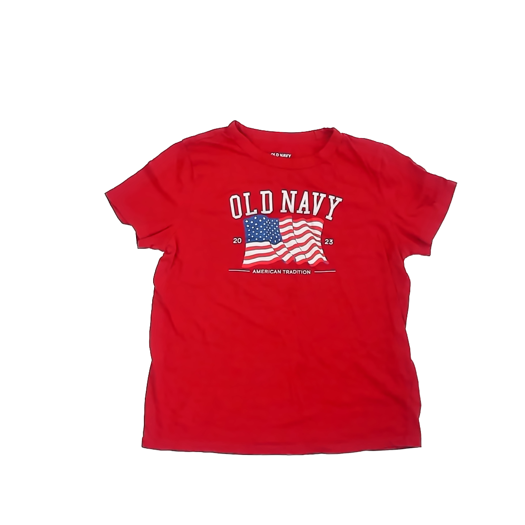 Old Navy Girls Red | America T-Shirt Size: XS Red | America