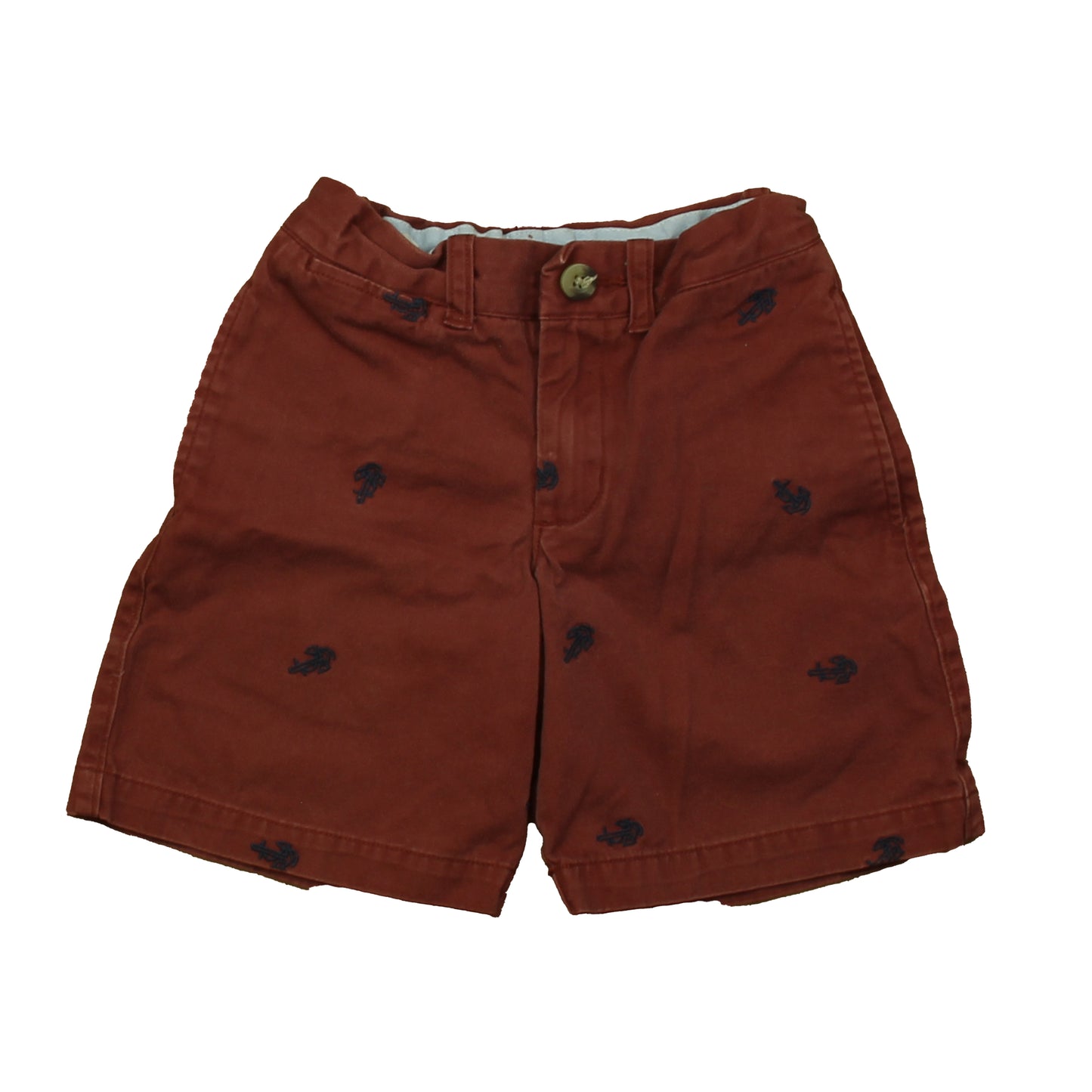 L.L. Bean Boys Red Anchor Shorts Size: 5-6 Years