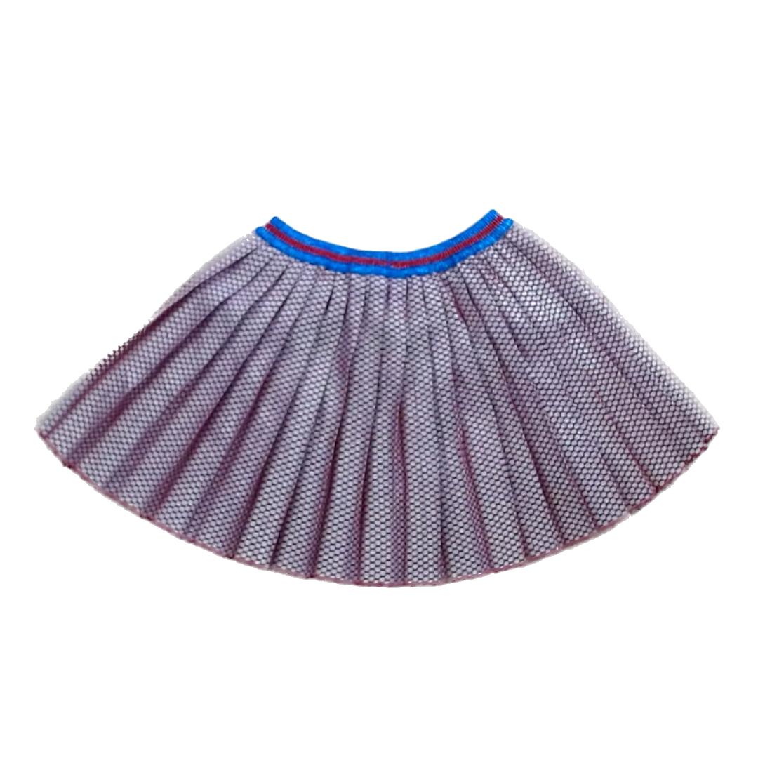 Rockets Of Awesome Girls Red and Gold | Blue and Red Waistband Skirt Size: 5T Red and Gold | Blue and Red Waistband