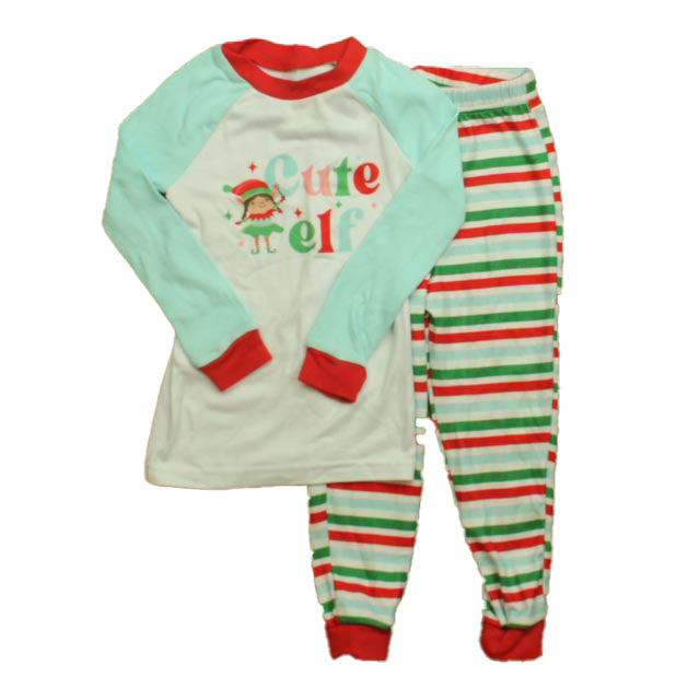 Cuddle Duds Unisex Red | Aqua Elf 2-piece Pajamas Size: 3T Red | Aqua Elf