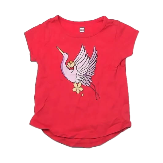 Tea Collection Girls Red Bird T-Shirt Size: 2T Red Bird