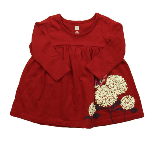 Tea Girls Red Bird Dress Size: 6-9 Months Red Bird