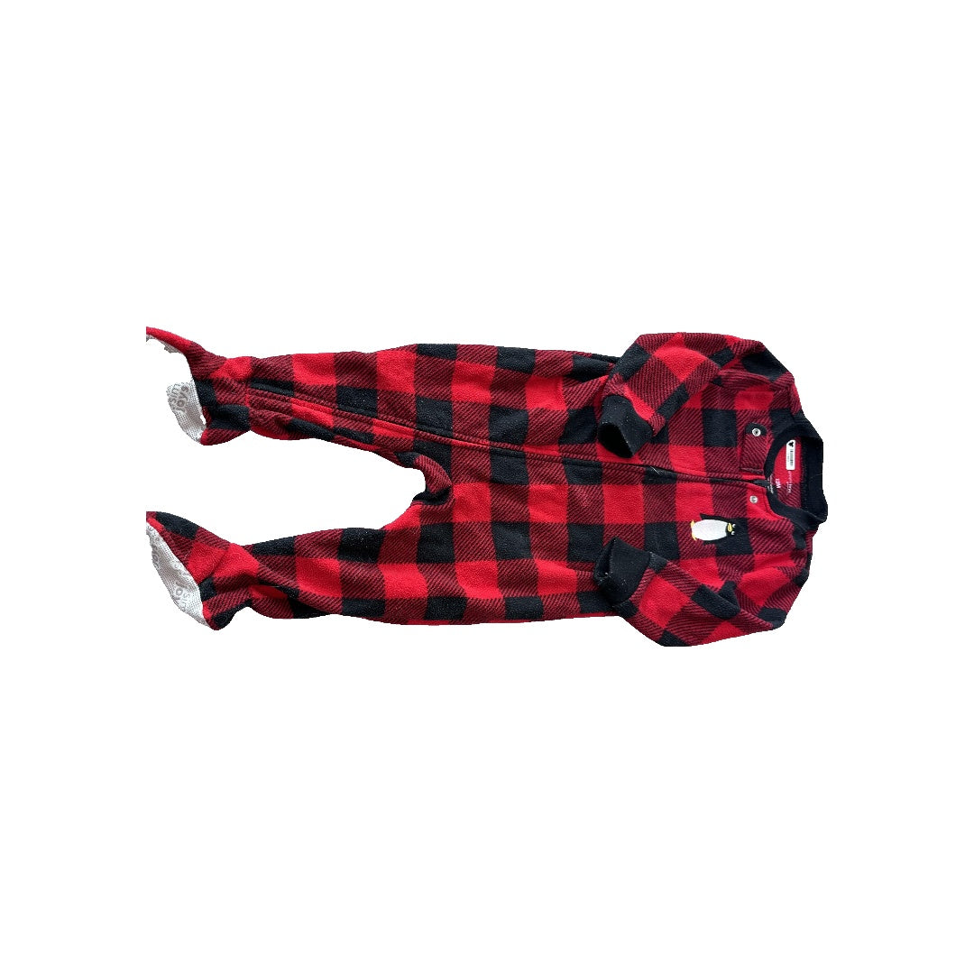 Carters Unisex Red | Black | Holiday Pajamas Size: 12 months Red | Black | Holiday