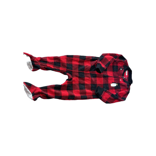 Carters Unisex Red | Black | Holiday Pajamas Size: 12 months Red | Black | Holiday