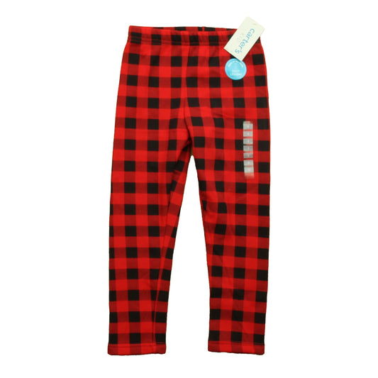 Carter's Girls Red | Black | Plaid Leggings Size: 5T Red | Black | Plaid