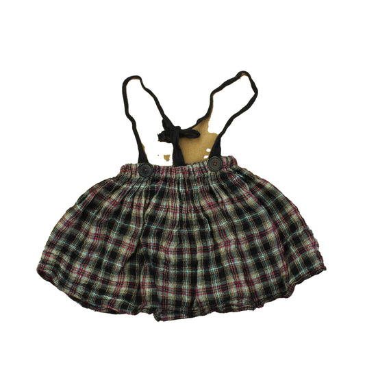 Little People Rocx Girls Red | Black | Plaid Skirt Size: 4T Red | Black | Plaid