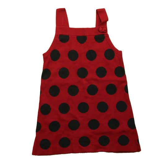Gymboree Girls Red | Black Polka Dots Dress Size: 4T Red | Black Polka Dots