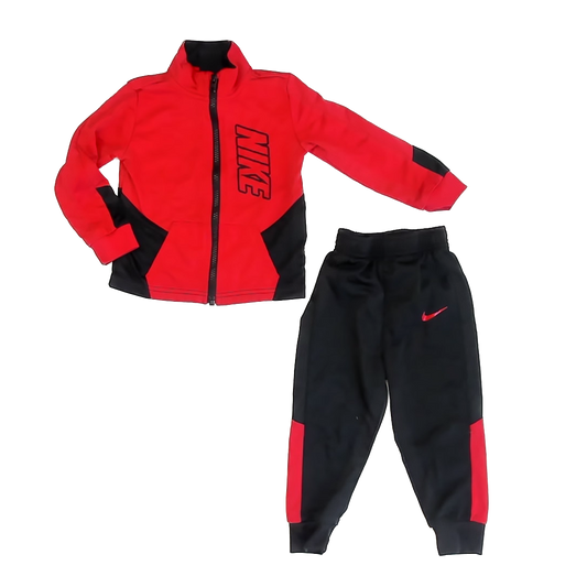 Nike Boys Red | Black Track Suit Size: 24 Months Red | Black
