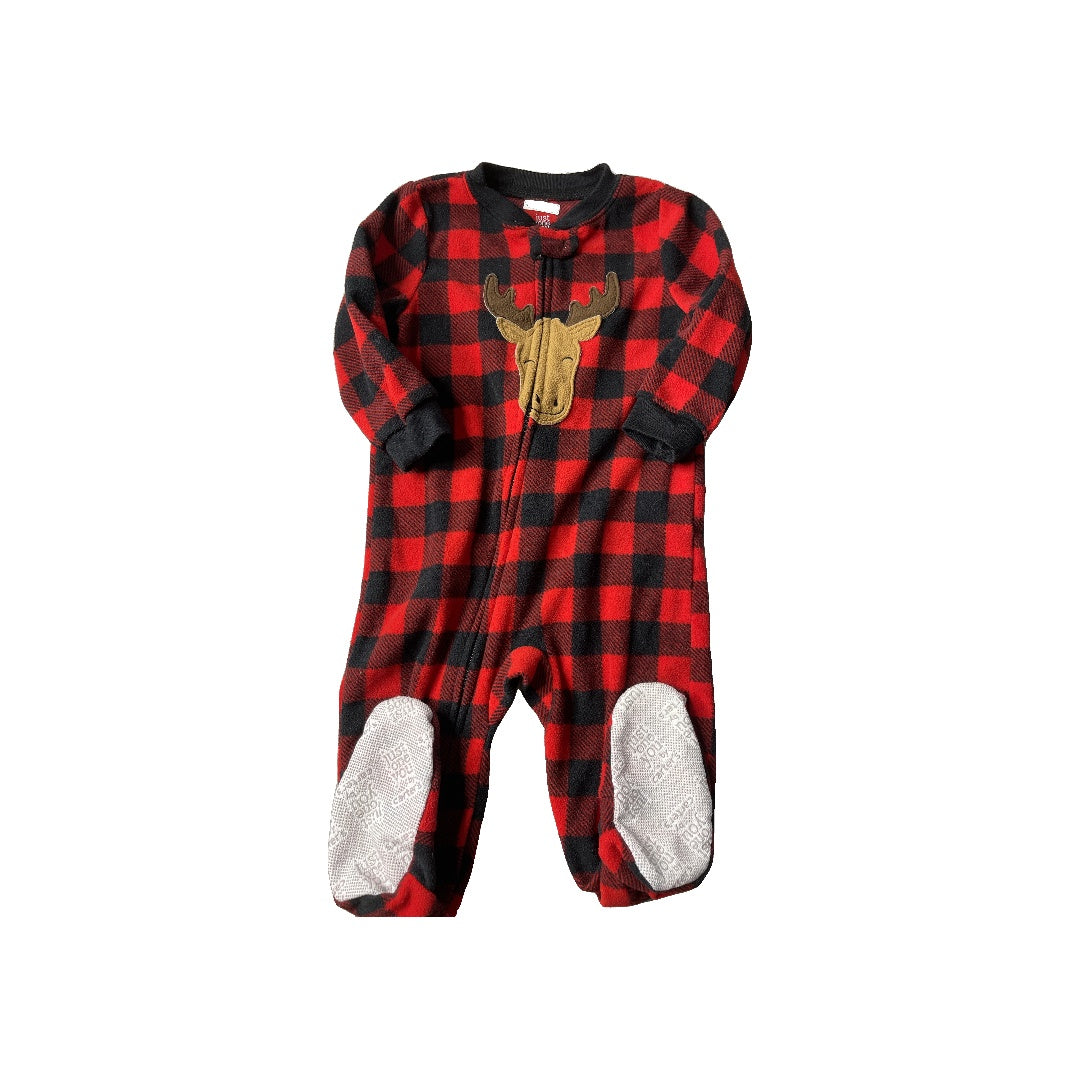 Carters Unisex Red | Black Pajamas Size: 18 months Red | Black
