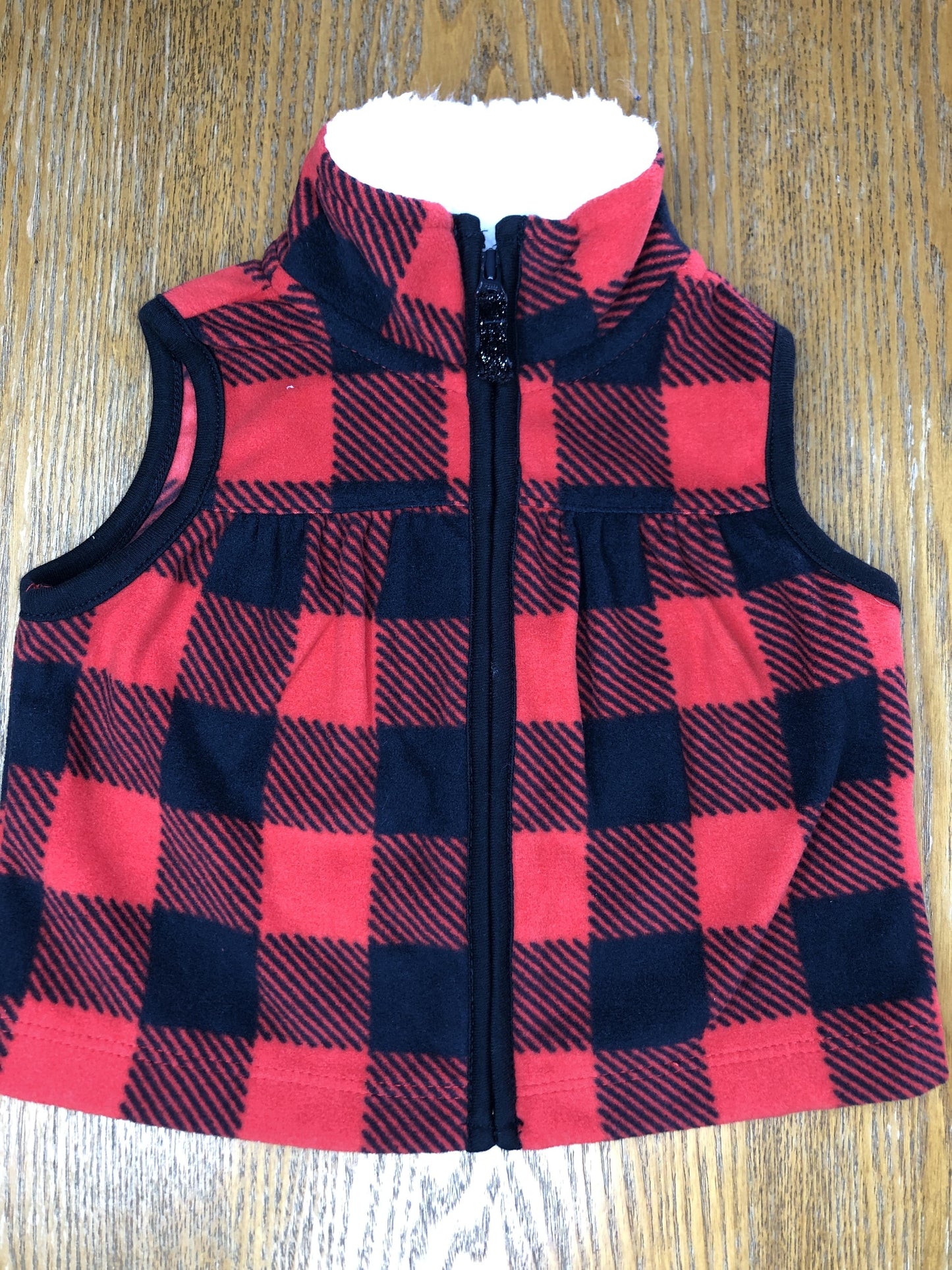 Carters Girls Red | Black Vest Size: 3 months Red | Black