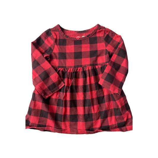 WonderNation Girls Red | Black Dress Size: 12 months Red | Black