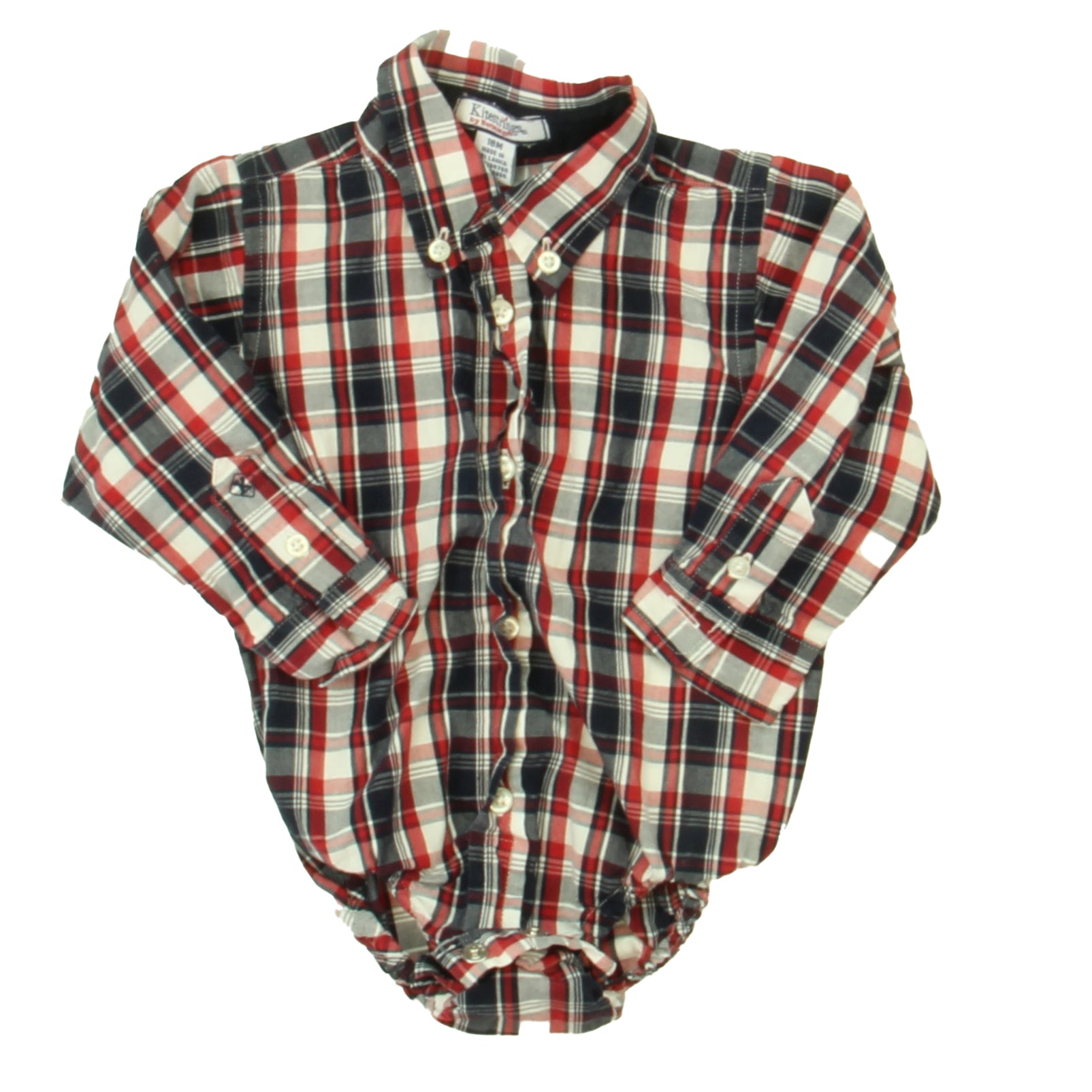 Kitestrings Boys Red | Black Onesie Size: 18 Months Red | Black