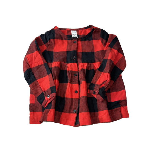 Carters Girls Red | Black Dress Size: 2T Red | Black