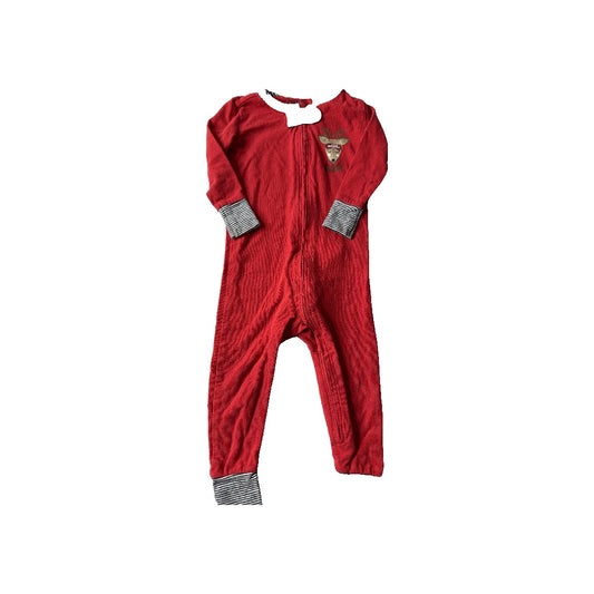 Isaac Mizrahi Unisex Red | Black Pajamas Size: 6-12 months Red | Black
