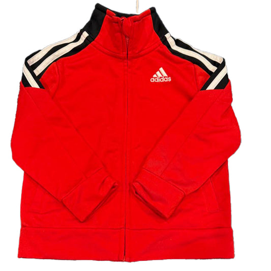 Adidas Boys Red | Black Athletic Top Size: 2T