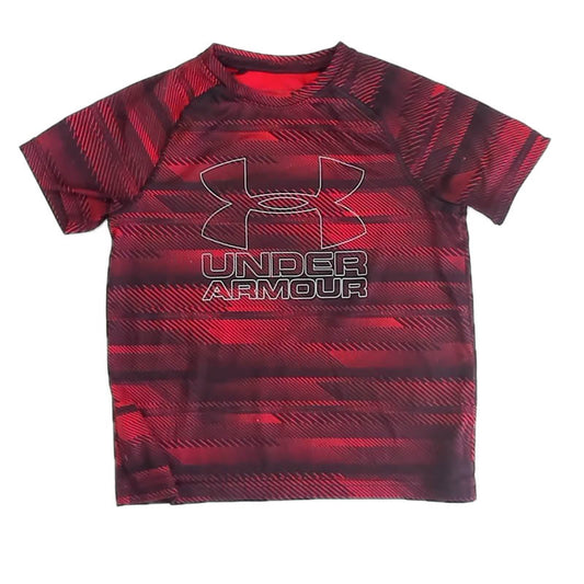 Under Armour Boys Red | Black Athletic Top Size: 5-6 Years Red | Black