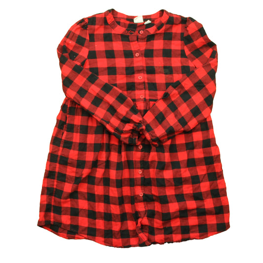 Gap Girls Red | Black Dress Size: 8-10 Years Red | Black