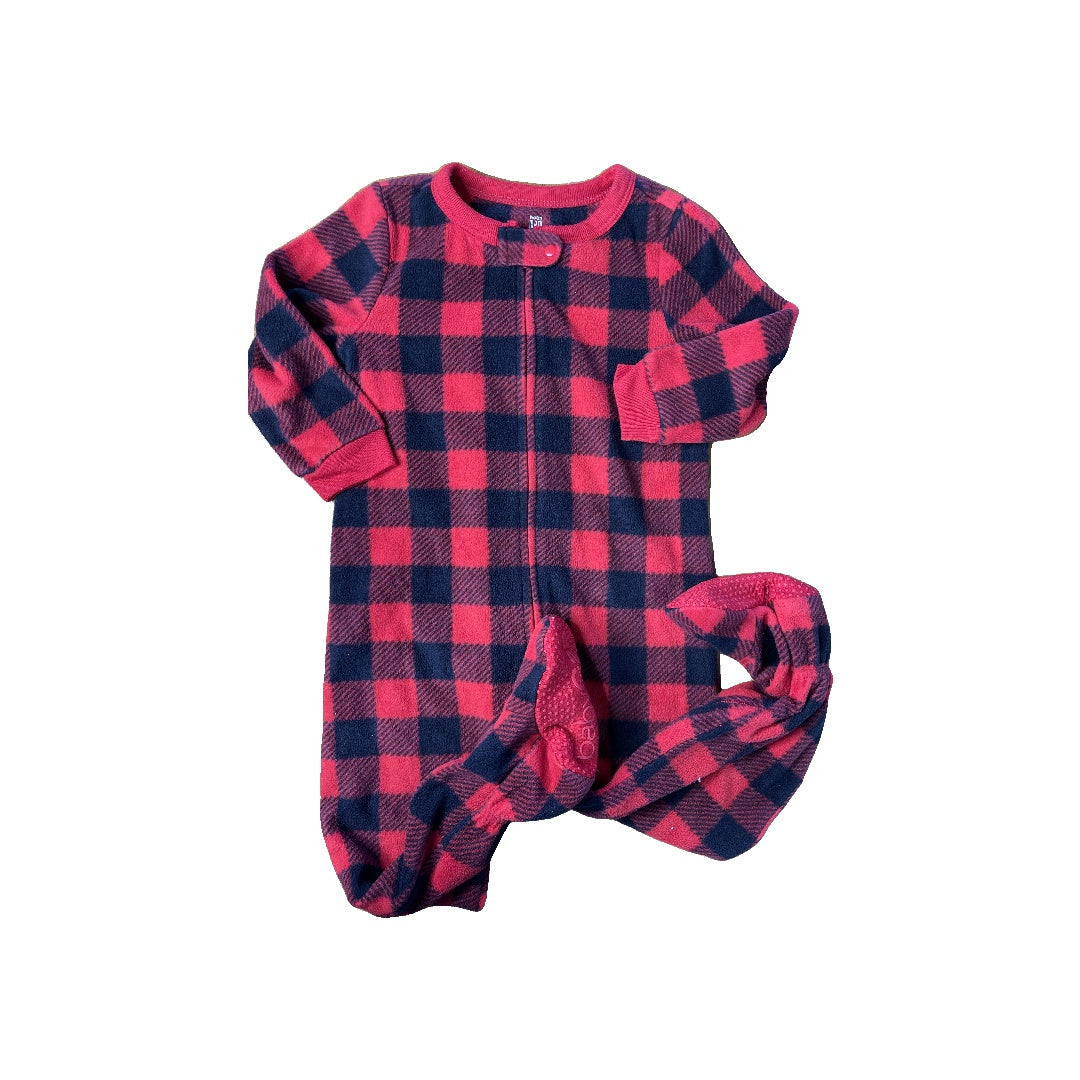 Gap Unisex Red | Black Pajamas Size: 18-24 months Red | Black