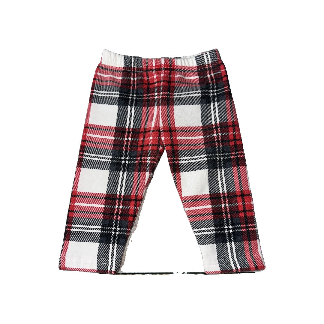 Carters Girls Red | Black Pants Size: 6 months Red | Black