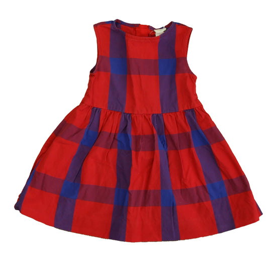 Crewcuts Girls Red | Blue Check Dress Size: 2T