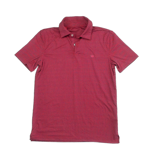 Southern Tide Boys Red | Blue Fish Polo Shirt Size: *YXL (16 Years) Red | Blue Fish