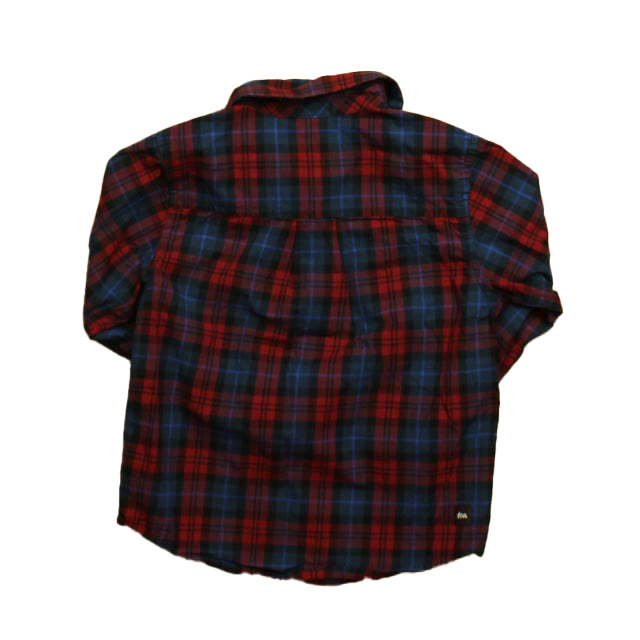 Tea Boys Red | Blue | Plaid Button Down Long Sleeve Size: 2T