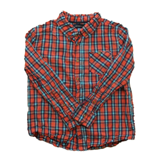 Andy & Evan Boys Red | Blue Plaid Button Down Long Sleeve Size: 8 Years