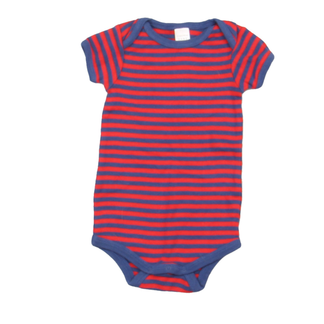 Nordstrom Baby Boys Red | Blue Stripe Onesie Size: 3 Months Red | Blue Stripe