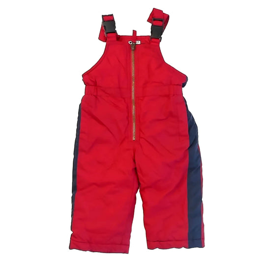 Osh Kosh Boys Red | Blue Stripe Snow Pants Size: 18 Months Red | Blue Stripe