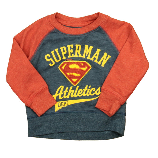 Love + Art Boys Red | Blue Superman Long Sleeve T-Shirt Size: 12 Months