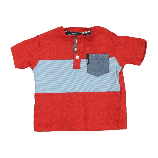 Ben Sherman Boys Red | Blue | White | Stripes T-Shirt Size: 12 Months Red | Blue | White | Stripes