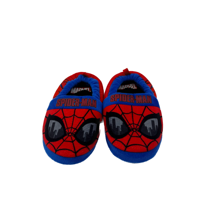 Spiderman Boys Red | Blue Slippers Size: 9-10 Toddler Red | Blue