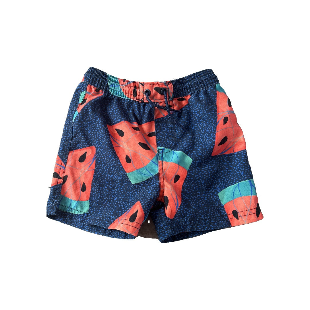 Tea Boys Red | Blue Trunks Size: 18-24 months Red | Blue