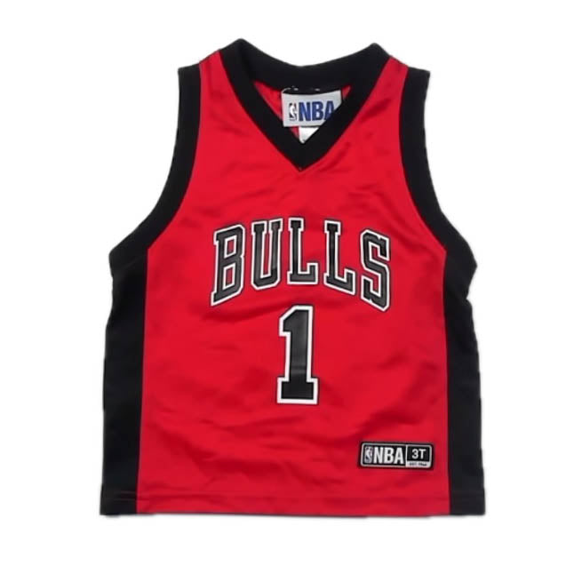 NBA Boys Red Bulls "Rose" Sports Jersey Size: 3T Red Bulls "Rose"