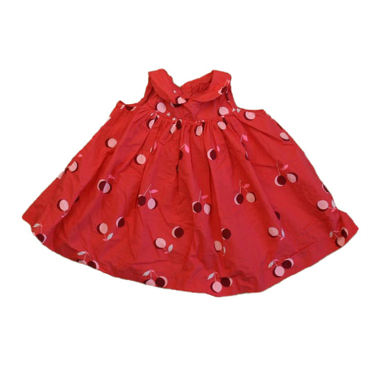 Jacadi Girls Red Cherries Dress Size: 12-18 Months Red Cherries